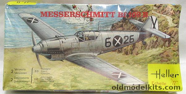 Heller 1/72 Messerschmitt Bf-109B - Spanish Civil War or Luftwaffe, 101 plastic model kit